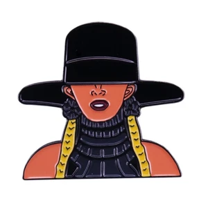 Beyoncé Formación Sombrero Cantante Diva Hip Hop Música Pop Pin Esmaltado 1.2" - Imagen 1 de 2