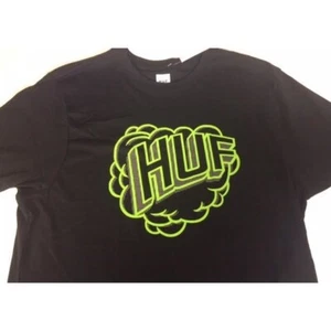 HUF - Huf N Puff T-SHIRT - BLACK - Skate Clothing - Picture 1 of 1