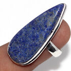 925 Silver Plated-lapis Lazuli Ethnic Gemstone Ring Jewelry Us Size-6.5 Au N476
