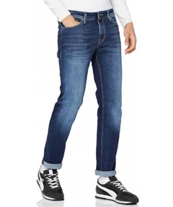 Jeans JACK & JONES uomo regular modello Clark elasticizzato con cerniera stretch - Zdjęcie 1 z 7