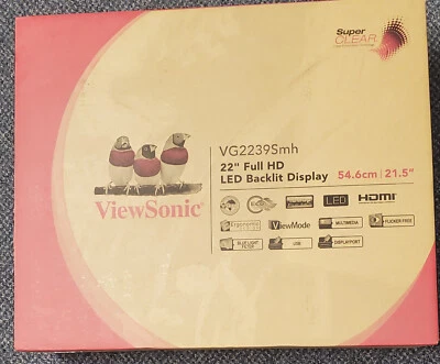 ViewSonic VG2239SMH 21.5" 75 Hz Full HD LED Monitor - Black with speakers  HDMI - Image 1 of 4