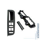Black Front Left Switch Bezel&Handle Trim&Bracket For VW Jetta Bora GTI Golf MK4