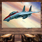 Us F-14 Tomcat Fighter Banner Flag Aviation Art Posters For Military Enthusiasts