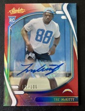 2021 Panini Absolute Spectrum Red Autograph Auto #182 Tre' McKitty /100 RC