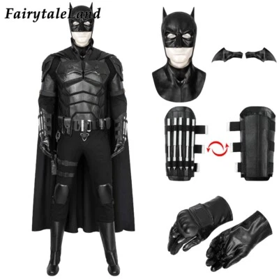 El Batman Bruce Wayne Mono Disfraz Disfraz 3D Conjunto Pecho Halloween Foto 1 de 4