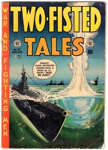 Two-Fisted Tales #32 1953 Guerra de la Edad de Oro EC Cómic Madera Davis KUBERT Craig - Imagen 1 de 2