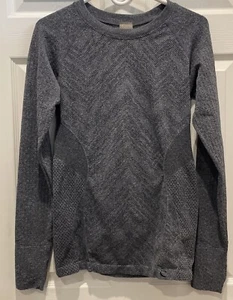 Climawear Camicia Donna Manica Lunga Grigio Allenamento Taglia L Senza Cuciture, Fori Pollice - Foto 1 di 8