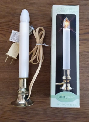 8" Electric Candle Lamp Indoor Use Luminessence Candle old new stock Night Light - Image 1 of 4