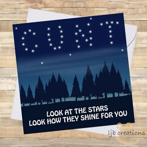 Unhöfliches C*** Geburtstagskarte Ihn Ihre lustige Offensive Beleidigender Erwachsener Humor Freund  - Bild 1 von 3