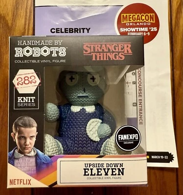 手工制作机器人:陌生人事物“Upside Down Eleven”针织乙烯基 MegaCon #282 — 第 1/4 张图片
