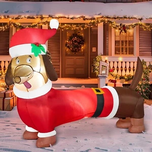 Joiedomi 5 FT Christmas Puppy Inflatable Decoration with Build-in LED Christmas. - Picture 1 of 6
