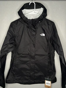 Neu mit Etikett The North Face Venture 2 Dryvent wasserdichte Damen-Regenjacke mit Kapuze schwarz - Bild 1 von 3
