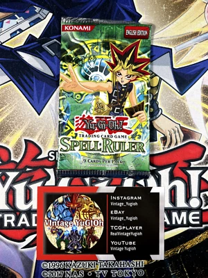 Yugioh 2004 Spell Ruler paquete de refuerzo sellado de fábrica paquete variante 'EN' SRL-ENXXX Foto 1 de 3
