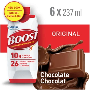 Boost Original Chocolate Meal Replacement Drink Delicious Healthy 6x 237ml NEW - Picture 1 of 1