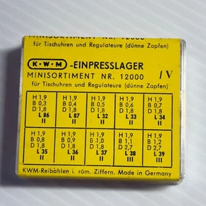 KWM Clock Bushings Bushes Assortment 100 Pieces NR. 12000 - V - Made in Germany - Picture 1 of 2