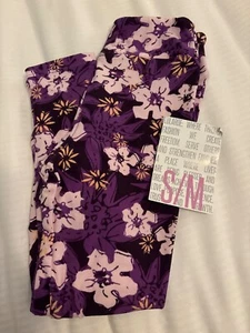 LuLaRoe kids S/M Multi Flowers floral print New leggings 2-8 NWT Small Medium - Picture 1 of 2
