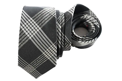 Banana Republic мужской галстук черный/plaids и чеки ширина: 2,5/8» длина: 58» шелк - Изображение 1 из 3