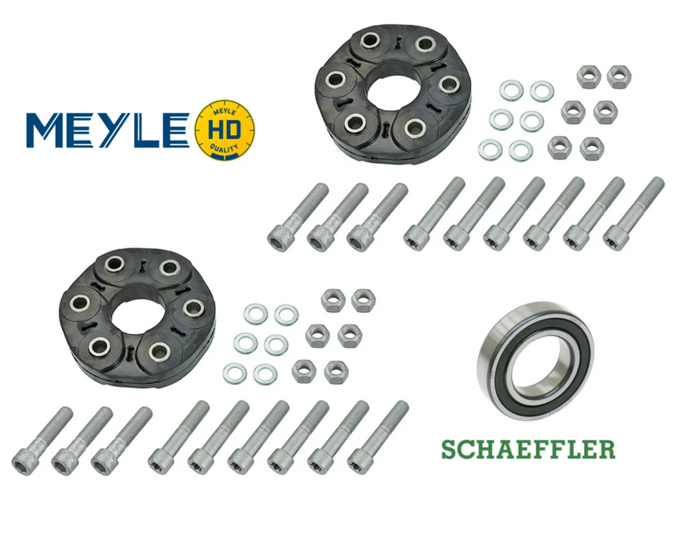 Drive shaft Flex Disc Front/Rear 2pc + Center Bearing OE Spec for Mercedes - Image 1 of 1