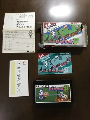 Game soft Famicom『DigdugⅡ』Box and with an instructions from Japan① - Image 1 of 4