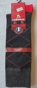 Paire de chaussettes noires 46/47 avec laine Labonal n° 38947 (vt) - Bild 1 von 5