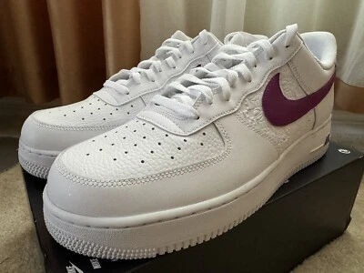 Nike Air Force 1 '07 ‘Embossed Hoops - Lakers’ FJ4209-100 Men’s 14 No-Lid - Image 1 of 4