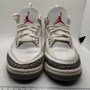 Nike Air Jordan 3 Retro White Cement Reimagined Basketball Sneakers Size 3.5Y - Picture 1 of 11