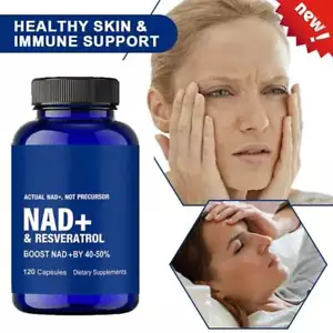 120 NAD》Kapseln 1000mg + Resveratrol ( bioaktive Formel -Anti-Aging Antioxidans- - Picture 1 of 12