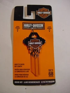 NEW - HARLEY DAVIDSON HOUSE KEY BLANK SC1 68 - Picture 1 of 3