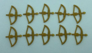 10 X New LEGO Pearl Gold Bow And Arrow Castle Minifigure Fig Weapon L142 - Picture 1 of 1