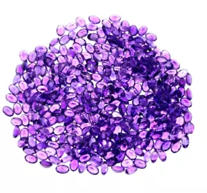 Zertifizierter natürlicher afrikanischer Amethyst lila facettiert 50 Stck. 5-6 mm Lot Edelstein - Bild 1 von 6