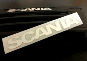 SCANIA SCHRIFTZUG CHROM Grill 1:14 Tamiya DECAL STICKER RC AUFKLEBER TRUCK 049 - Bild 1 von 2