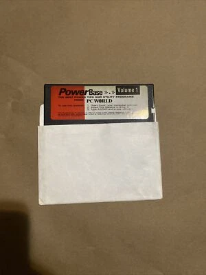 * PC World’s Magazine Volume 1 5.25 Floppy Disk Utility Programs &Tips Powerbase - Image 1 of 4