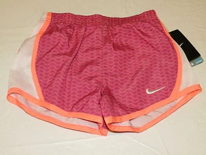 Nike Dri Fit youth girls active 6 Running shorts 36A005-AA6 Pink Pow NWT*^ - Picture 1 of 4