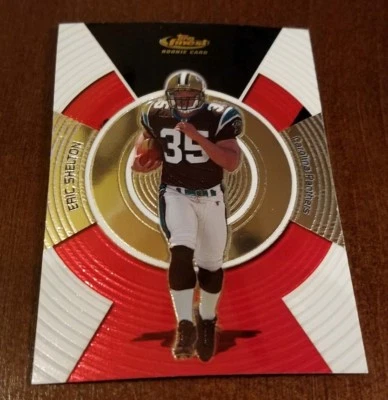 2005 Topps Finest Football #147 Eric Shelton Carolina Panthers RC Rookie Card - Image 1 of 2
