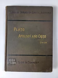 Plato Apology and Crito - College Series of Greek Authors - 1886 HB - Picture 1 of 15