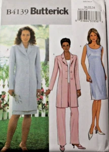 Butterick 4139 Misses Jacket, Top, Dress & Pants Sewing Pattern 20-22-24 OOP - Picture 1 of 2