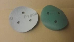P1500 hook loop abrasive disc 80mm 3 hole Pack (15) 75mm 3" Sanding Film Pad - Picture 1 of 3