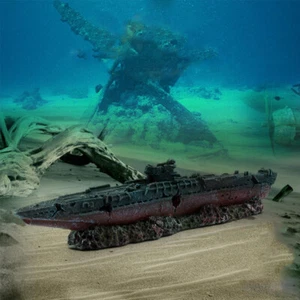 Shipwreck Landscape Aquarium Decor Ornaments Fish Tank Decoration - Picture 1 of 12