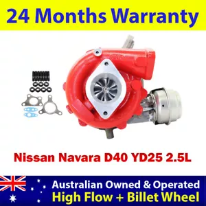 GEN1 High Flow Billet Turbo Charger For Nissan Navara D40 YD25 2.5L - Foto 1 di 10