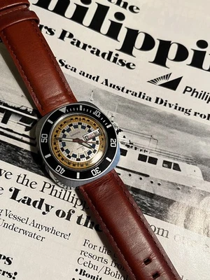 Reloj de buceo vintage Sandoz Monsoon para hombre 40 mm automático ETA2789-1   Foto 1 de 4