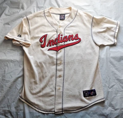 Bob Feller #19 Cleveland Indians Cooperstown Collection Jersey - Size XL - Image 1 of 4