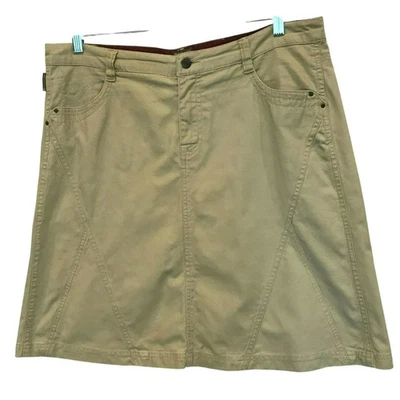 Falda Royal Robbins ROYC-S19 para mujer talla 14 algodón elástico en bronceado claro activo Foto 1 de 4