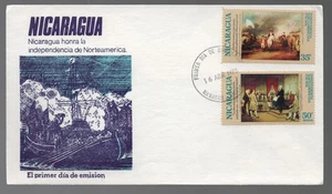 1975 Nicaragua American Independence FDC. First Day Cover - Picture 1 of 1