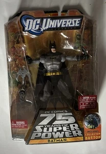 DC UNIVERSE CLASSICS BATMAN GREY AND BLACK 75 YEARS OF SUPER POWER MATTEL NEW - Picture 1 of 2