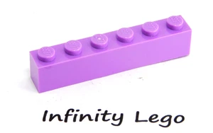 8 LEGO Medium Lavender Bricks 1 x 6 (3009) - (8 Pieces) - Picture 1 of 1
