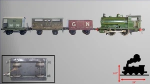 1910's Carette for Bassett-Lowke 1-Gauge "Peckett" Tank Loco Freight Set - Picture 1 of 24