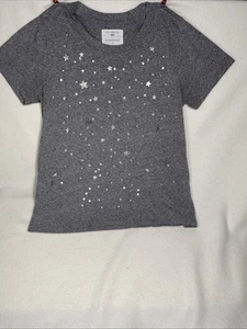 Sol Angeles Anthrolopolgie Graphic Tee Shirt Gray Stars Made in USA Size M - Picture 1 of 5