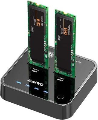 SATA Clone Docking station, 5Gbit/s Dual-Bay Tool-Free USB C - Image 1 of 4