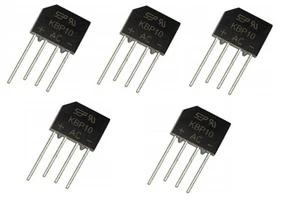 5 piezas KBP10 KBP210 rectificador de puente rectificador 2A 1000V - Imagen 1 de 1