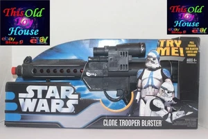 Star Wars Rots Clone Trooper Blaster Neu im Karton 2006 funktionstüchtiger Zustand Blue Box - Bild 1 von 2